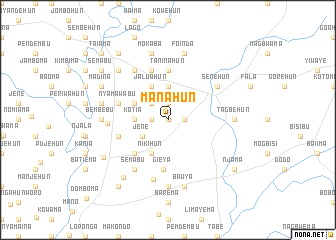 map of Manahun