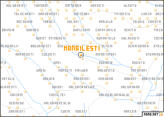 map of Mănăileşti