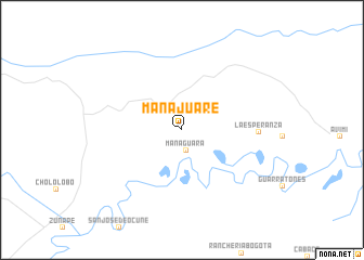 map of Manajuare