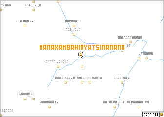 map of Manakambahiny Atsinanana