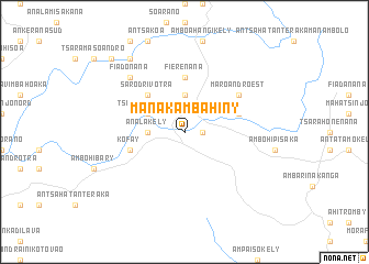 map of Manakambahiny
