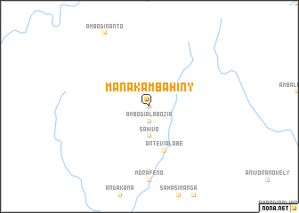 map of Manakambahiny