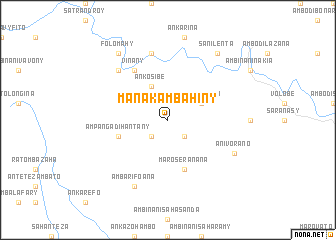 map of Manakambahiny