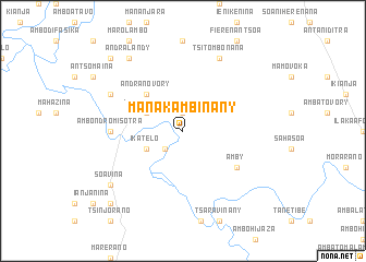 map of Manakambinany