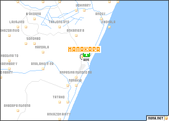 map of Manakara