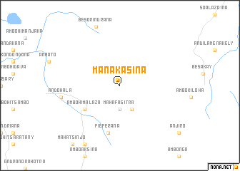 map of Manakasina