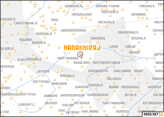 map of Mānak Hirāj