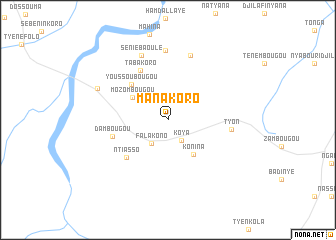 map of Manakoro