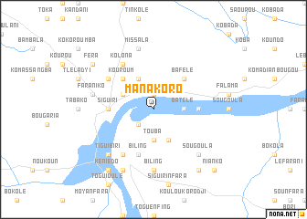 map of Manakoro