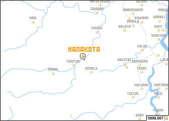 map of Manakota