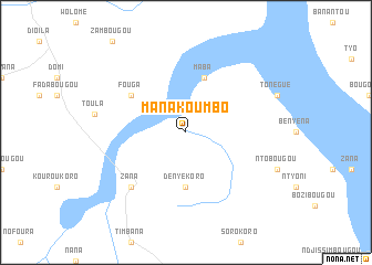 map of Manakoumbo