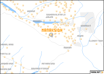 map of Mānak Sidh