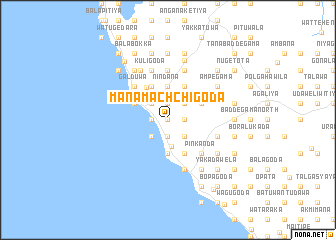 map of Manamachchigoda