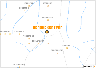 map of Manamakgoteng