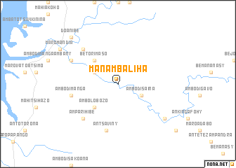 map of Manambaliha