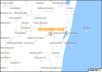 map of Manambatana