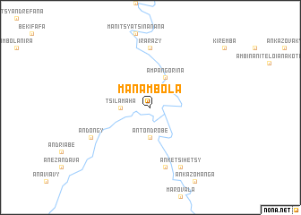 map of Manambola