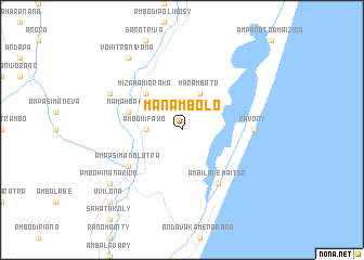 map of Manambolo
