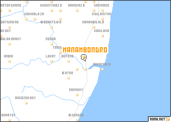 map of Manambondro