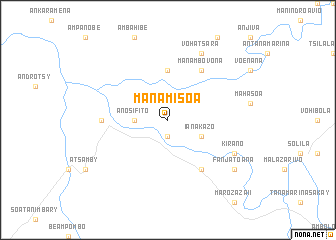 map of Manamisoa