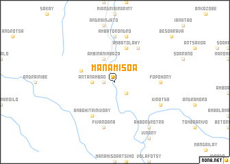 map of Manamisoa