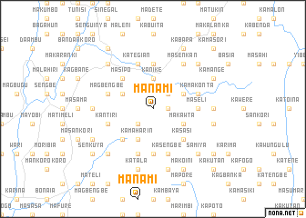 map of Manami