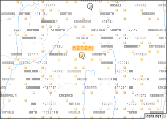 map of Manami