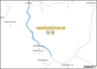 map of Manampenina