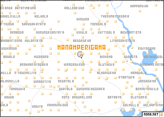 map of Manamperigama