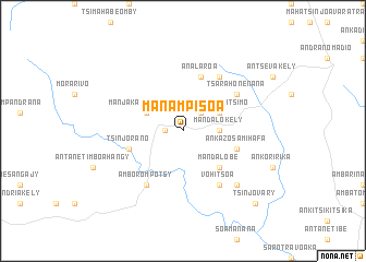 map of Manampisoa