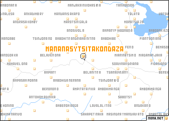 map of Mananasy-Tsitakondaza