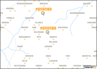 map of Mananba