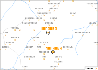 map of Mananba