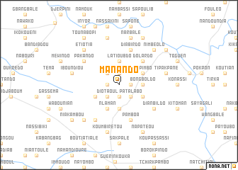 map of Manando