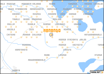 map of Manando