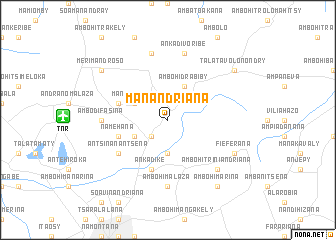 map of Manandriana