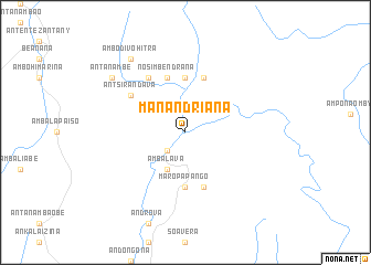 map of Manandriana