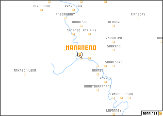 map of Mananeno