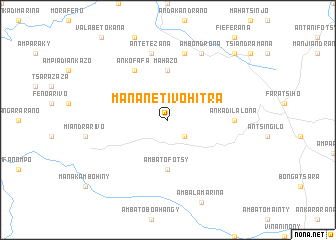 map of Mananetivohitra