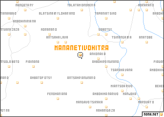 map of Mananetivohitra