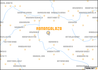 map of Manangalaza