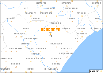 map of Manangeni