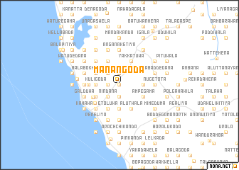 map of Manangoda