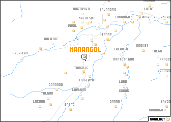 map of Manangol