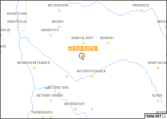 map of Mananika