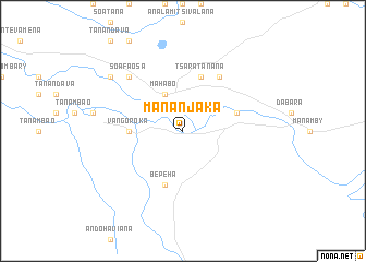 map of Mananjaka