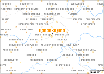 map of Manankasina