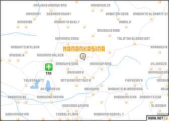 map of Manankasina