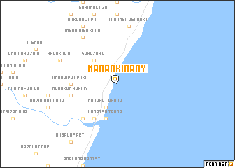 map of Manankinany