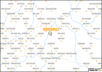 map of Mananki